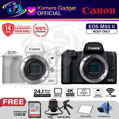 Promo Canon EOS M50 II Body Only Camera Mirrorless BO M 50 MARK 2