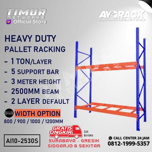 Jual PALLET RACKING 1 TON HEAVY DUTY 3 METER - RAK PALET AYORACK AI10 ...