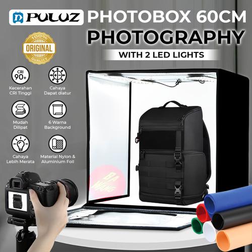 Promo Fotobox 60cm LED Light Portable PhotoBox Studio Photo Foto Box