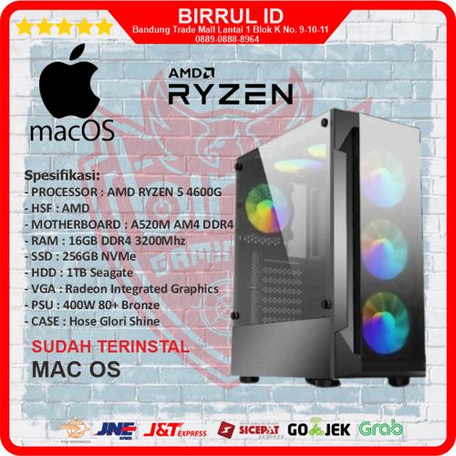 Jual PC HACKINTOSH AMD RYZEN 4600G RADEON GRAPHICS INTEGRATED