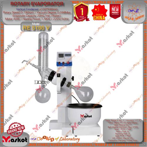 Promo MASKOT Rotary Evaporator, Vertical Condenser, Model RE-5100V ...