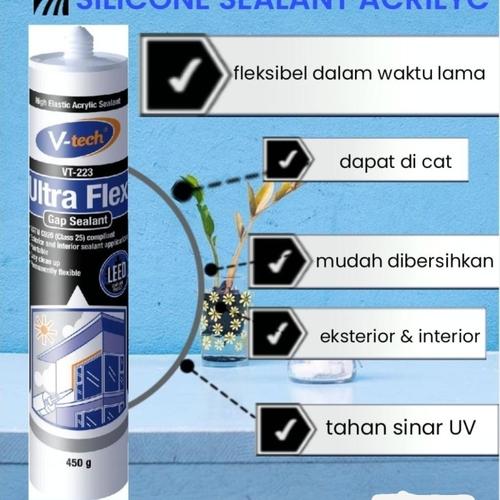 Jual SILICONE SEALANT ACRYLIC/UPVC/ALUMUNIUM/KAYU/TEMBOK/KERAMIK/METAL