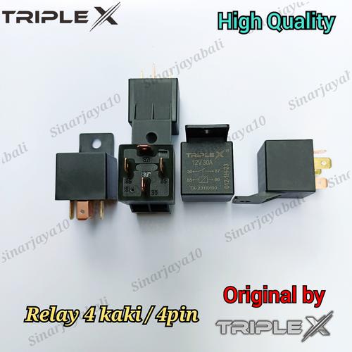 Jual relay 4kaki 4pin rellay 4 kaki 4pin rilay relai lampu klakson ...