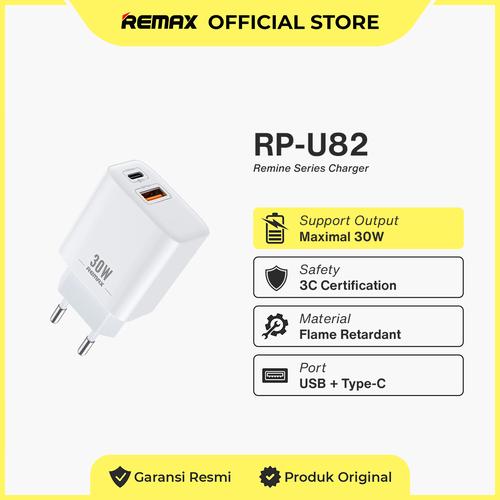 Promo REMAX REMINE 30W QC+PD Fast Charger RP-U82 - Jakarta Pusat ...