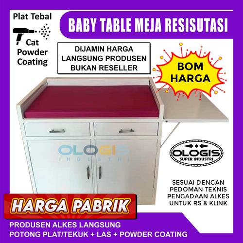 Jual Baby Table Meja Resisutasi Bahan Besi Cat Powder Coating Jakarta