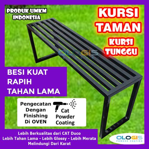 Jual Kursi Taman Kursi Tunggu hollow Kuat Ukuran 120 cm Cat Powder