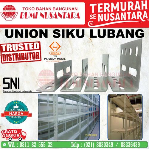 Jual Siku Lubang Union SA75 Tebal 3Meter Slotted Angle Besi Siku Rak ...