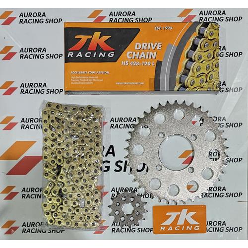 Jual GEAR SET TK HONDA CS1 & RANTAI TK 428 HS GOLD 13, 35 Jakarta