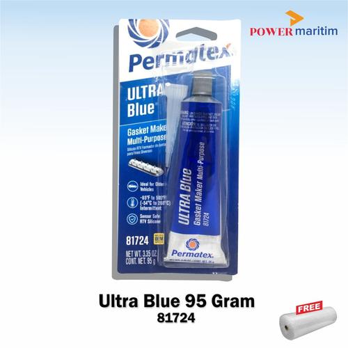 Jual Lem Gasket Permatex Blue RTV 80022 85gr 3Oz - Ultra Blue 8172 ...