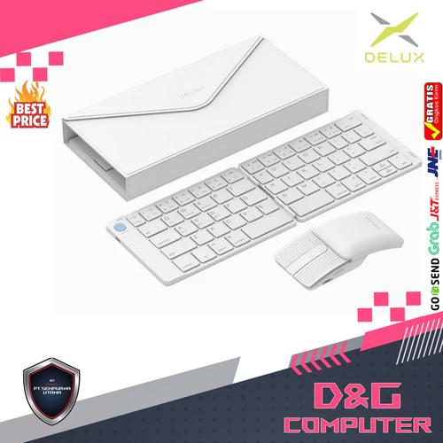 Delux PockCombo - White DELUX PockCombo Portable Keyboard and
