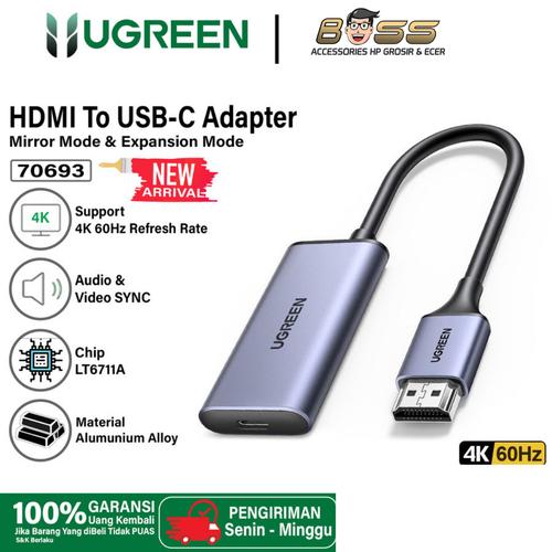 Promo UGREEN Converter HDMI Male To USB C Female Adapter 4K 60Hz 70693