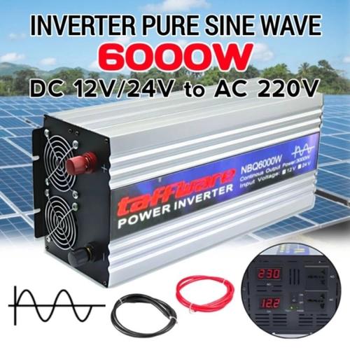 Jual Power Inverter Pure Sine Wave Car 6000 Watt DC 12V to AC 220V ...