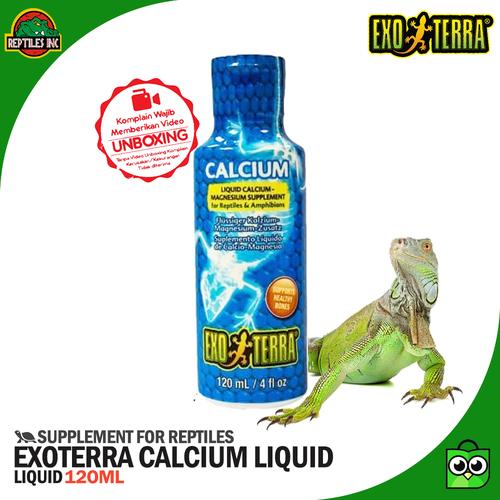 Jual Exoterra Calcium Liquid / Kalsium Cair Vitamin Reptil Sulcata