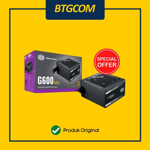 Jual PSU COOLER MASTER G600 POWER SUPPLY 600W 80 PLUS GOLD COOLERMASTER