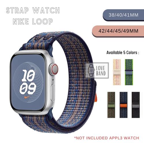 Strap For Apple Watch 40mm 44mm Series SE N1KE Sport Band Iwatch  Loop Nylon 01, 40mm di Love Band Tokopedia