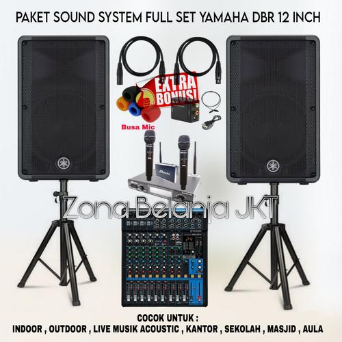 Jual Paket Sound System Indoor Outdoor Full Set Yamaha DBR 12 Inch (SET ...