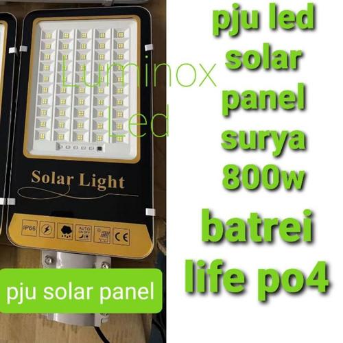Jual Lampu Jalan Led Solar Cel 800W 800Watt / Pju Street Light Tenaga ...