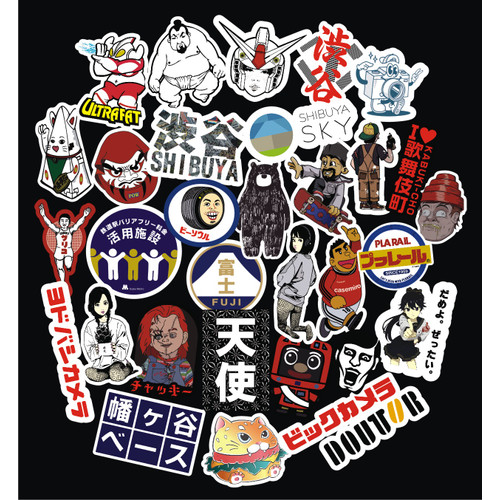 Jual harajuku sticker / harajuku style sticker pack / japan sticker ...