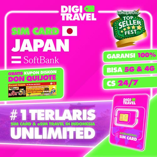 Promo DIGI TRAVEL Sim Card Jepang Unlimited Data Simcard