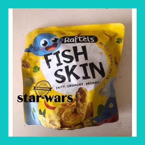 Jual [New] Raftels Fisk Skin/ Snack Kulit Ikan/ Original Fish Skin 75G ...