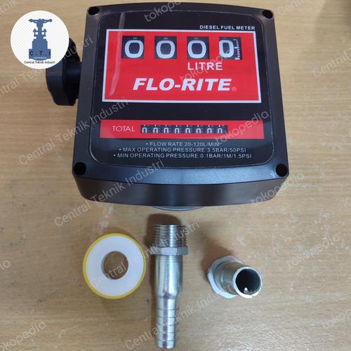 Jual Meteran Minyak / Solar / Oil 4Digit Flo Rite 3/4