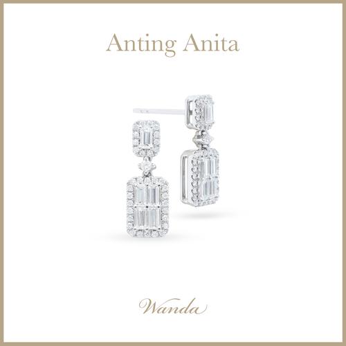 Promo Anting Berlian Wanda Anita White Gold Earring Cicil 0 3x