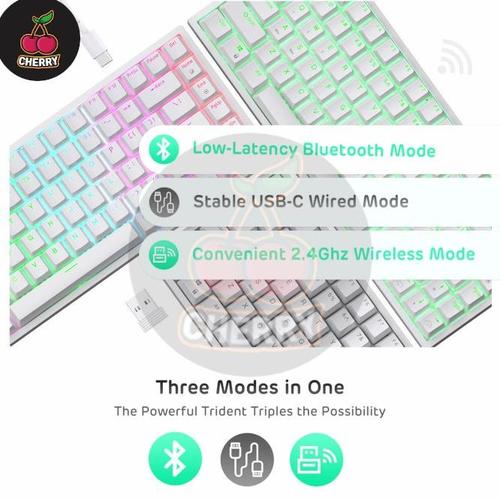 Jual Royal Kludge Rk84 Rgb Wireless Bluetooth Mechanical Keyboard