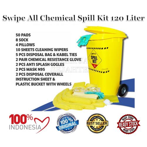 Promo CHEMICAL SPILL KIT 120L SWIPE-ALL C89 Kemasan Box Harga Murah ...