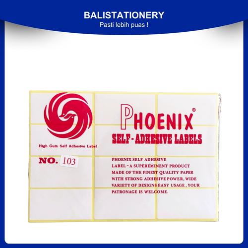 Promo Label Harga / Label Sticker Stiker Phoenix Bulat QQ No.103 - Kota ...