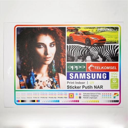 Printku Jual Cetak Stiker Putih Meteran / MURAH / UV Print - Jakarta Barat ...