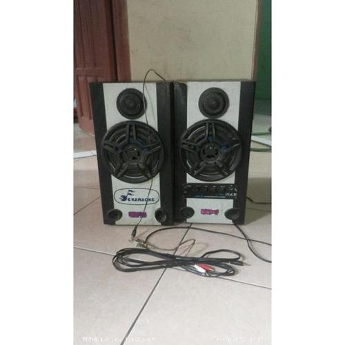 Jual speker aktif salon speaker spiker karaoke power grand kabel jack