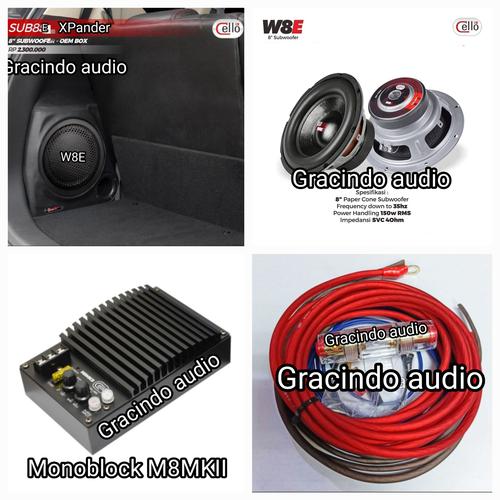 Jual Subwoofer Cello W8E Aktive Box PNP OEM Xpander plus Power dan