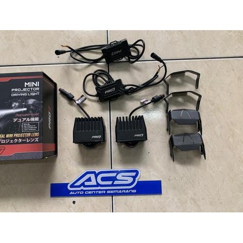 Jual Pro7 Mini Led Projector 2 Warna Mp77+ 6000K Hi/Lo 35Watt Mp77Plus ...