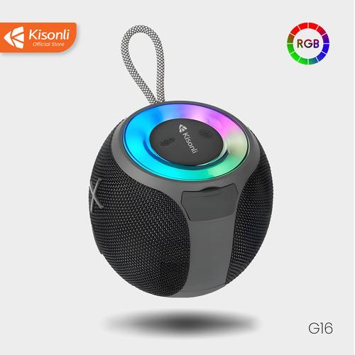 Promo KISONLI Speaker Bluetooth Wireless G16 RGB TWS Stereo Portable ...