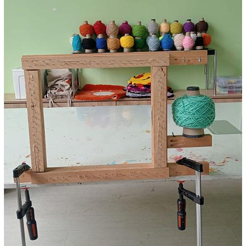 Jual WOOD SQUARE TUFTING GUN RUG FRAME Jakarta Timur tukugallery