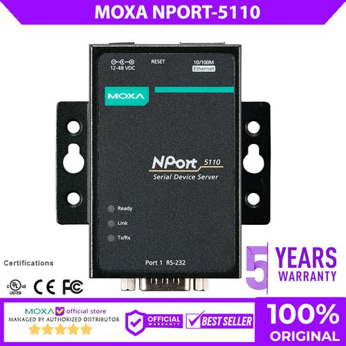 Promo Moxa Nport 5110 Series 1port RS232 serial device servers Cicil