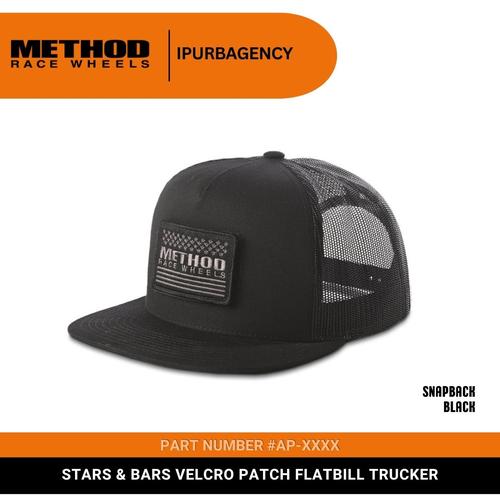 Topi Snapback Method Stars Bars Velcro Patch Flatbill Trucker di  Ipurbagency Tokopedia