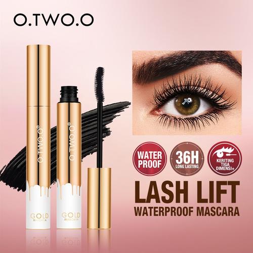 Promo O.TWO.O Gold Mascara Waterproof Long Lasting Curling Eyelash Cosmetics Jakarta Utara
