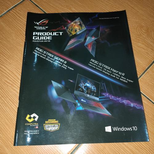 Jual Asus ROG Product Guide Agustus 2018 Buku Katalog Laptop Kota