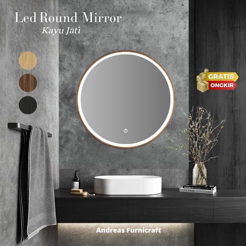 Jual Cermin Led / Round Mirror / Cermin Dinding / Touchscreen ...