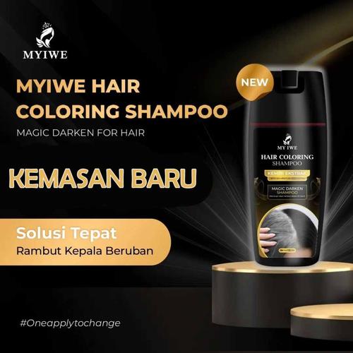 Promo Hair Color Shampoo Penghitam Rambut Uban By My Iwe Shampoo