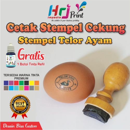 Jual Cetek Stempel Telur Ayam Model Cekung | Cetak Stempel Telor Custom ...