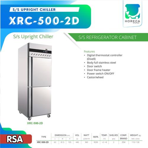 Jual RSA S/s Refrigerator Cabinet Upright Chiller XRC-500-2D / XRC 500 ...