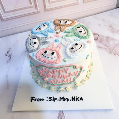 Jual Kue Ulang Tahun/Birthday Cake/Kue Ultah Tema Labubu/Kue Birthday