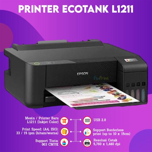 Promo Printer Epson EcoTank L121 A4 New Original Ink Tank 664 Pengganti