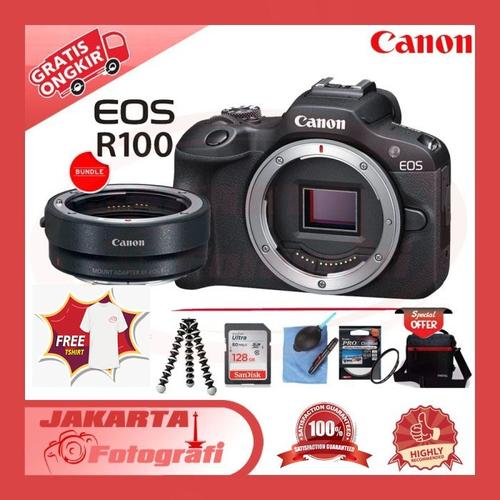 Promo Canon EOS R100 Kit 1845mm Lens Mirrorless Camera Kit 1845MM