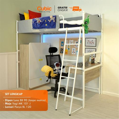 Promo Cubic Ranjang Tingkat Besi / Ranjang Susun / Bunk Bed / LUNA BB