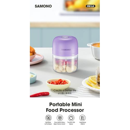 SAMONO Mini Chopper Blender Portable Gilingan Mini Bumbu dan Daging dengan  USB Type C SW-L4 di Samono Official Store Tokopedia