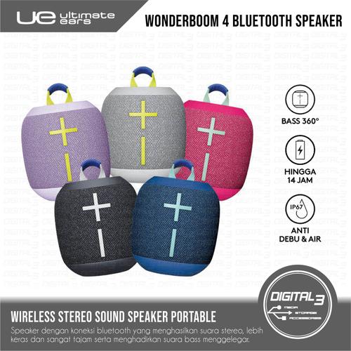 Promo UE Ultimate Ears Wonderboom 4 Wireless Speaker Bluetooth Portable