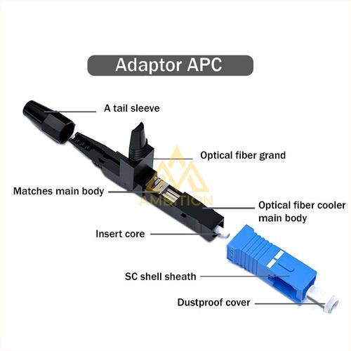 Jual 1Box/100Pcs Sc Upc Ftth Konektor Fiber Optic Sc / Upc Fiber Optic ...